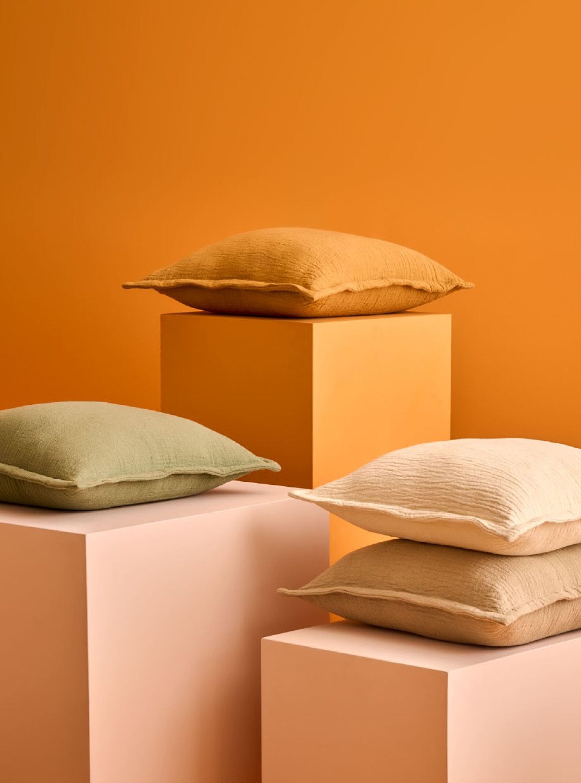 Perne decorative uni colorate moderne showroom București