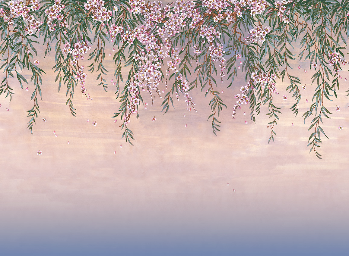 Tapet modern cu peisaj floral – colecție premium – Decora Design