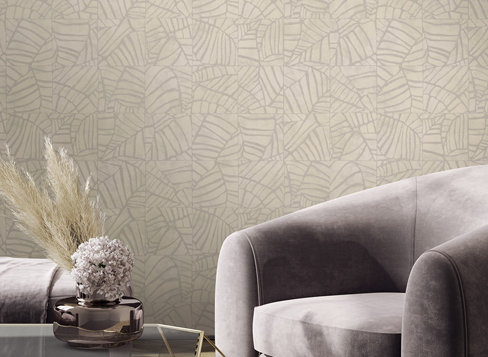 Tapet bej modern pentru living – design minimalist – București