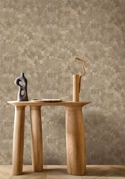 Tapet modern bej pentru living – model elegant – București