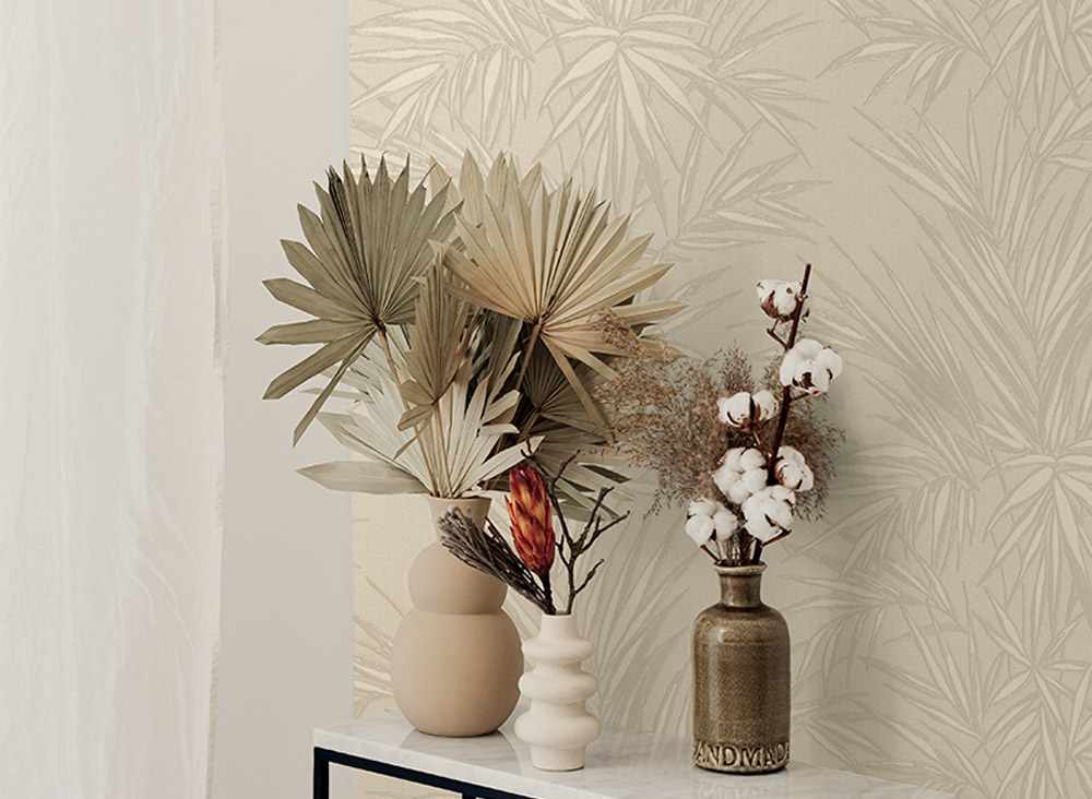 Tapet vinil lavabil bej – textură subtilă pentru living