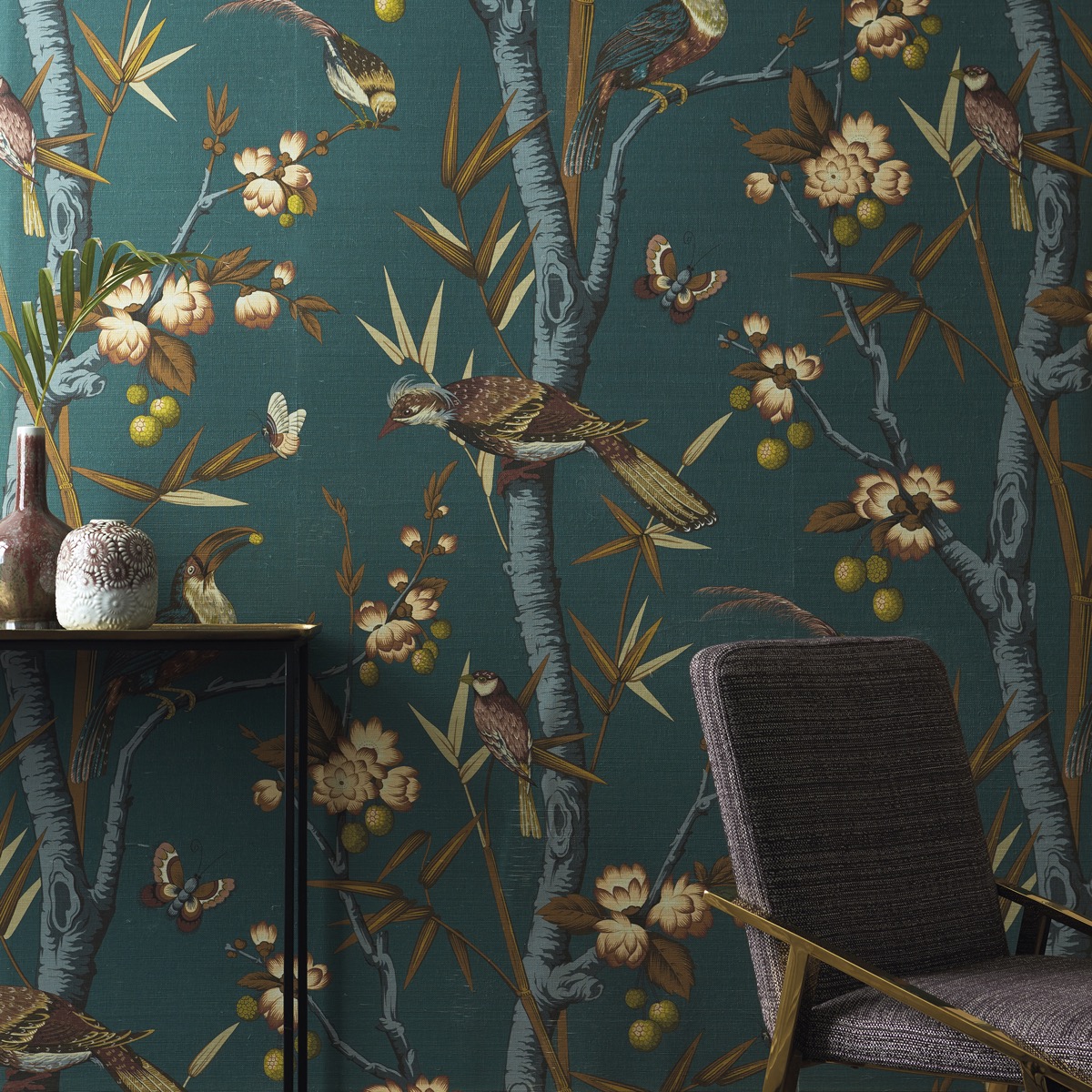 Tapet copii cu păsări colorate – stil vesel – Decora Design