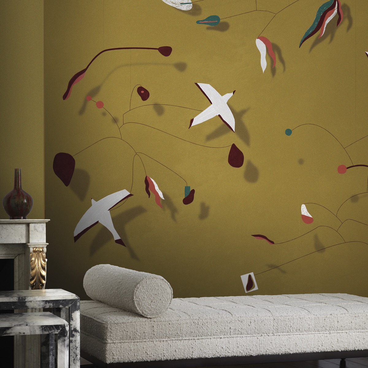 Tapet copii cu pescăruși – cer și mare – Decora Design