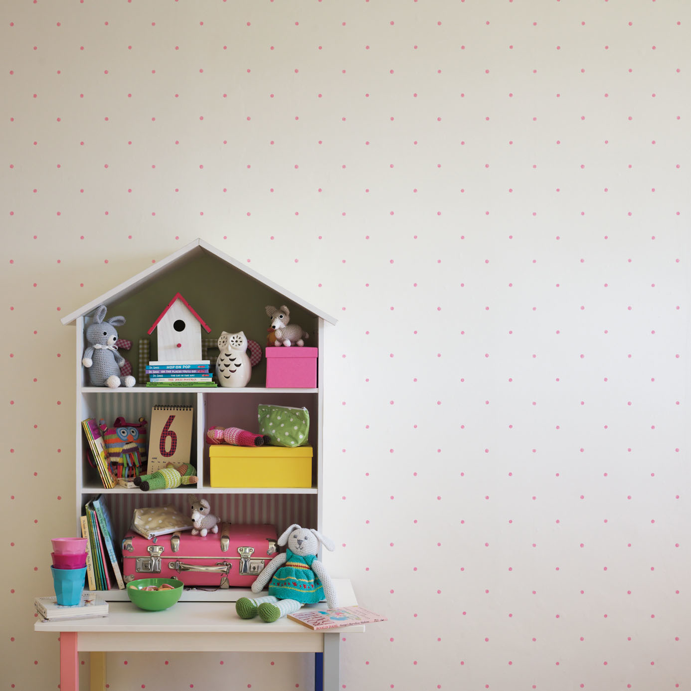 Tapet copii cu buline colorate – design ludic – Decora Design