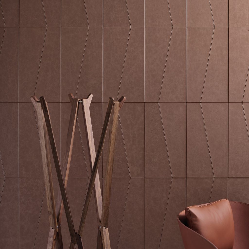 Studioart perete tapițat – panouri din piele exclusivă – Decora Design București