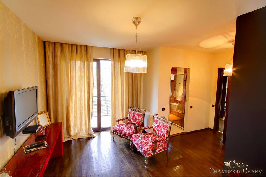 Perdele living hotel pe șină – București – Decora Design