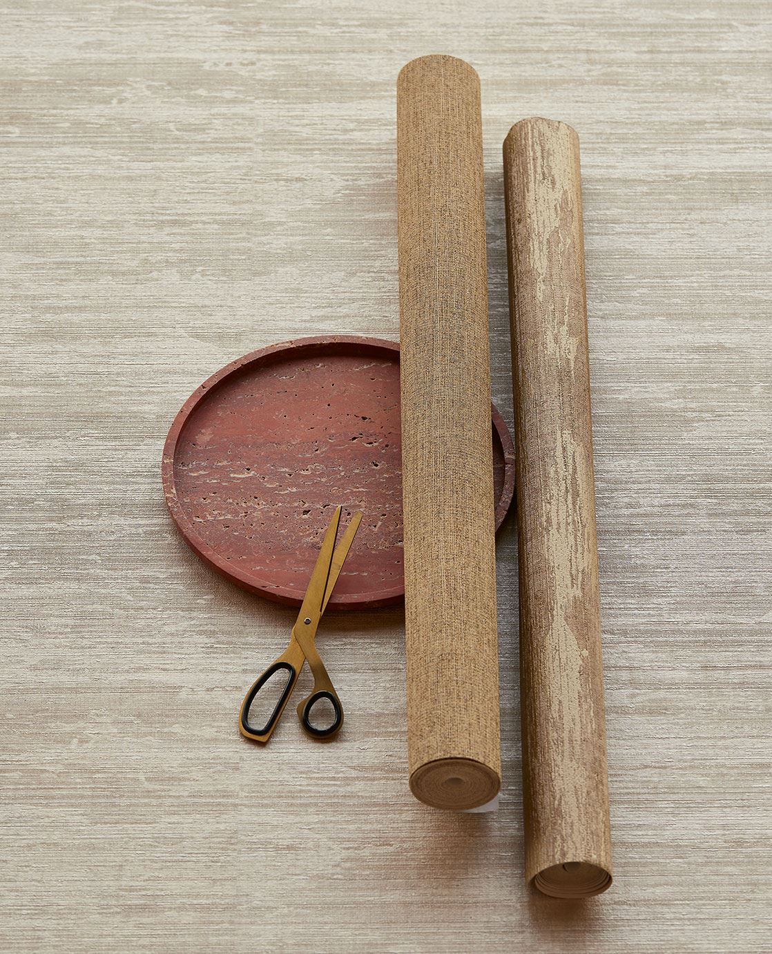 Detaliu tapet vinil lavabil bej – textură fină și elegantă