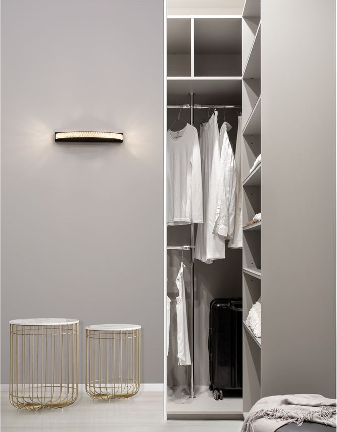 Aplică LED simplă neagră pentru dressing