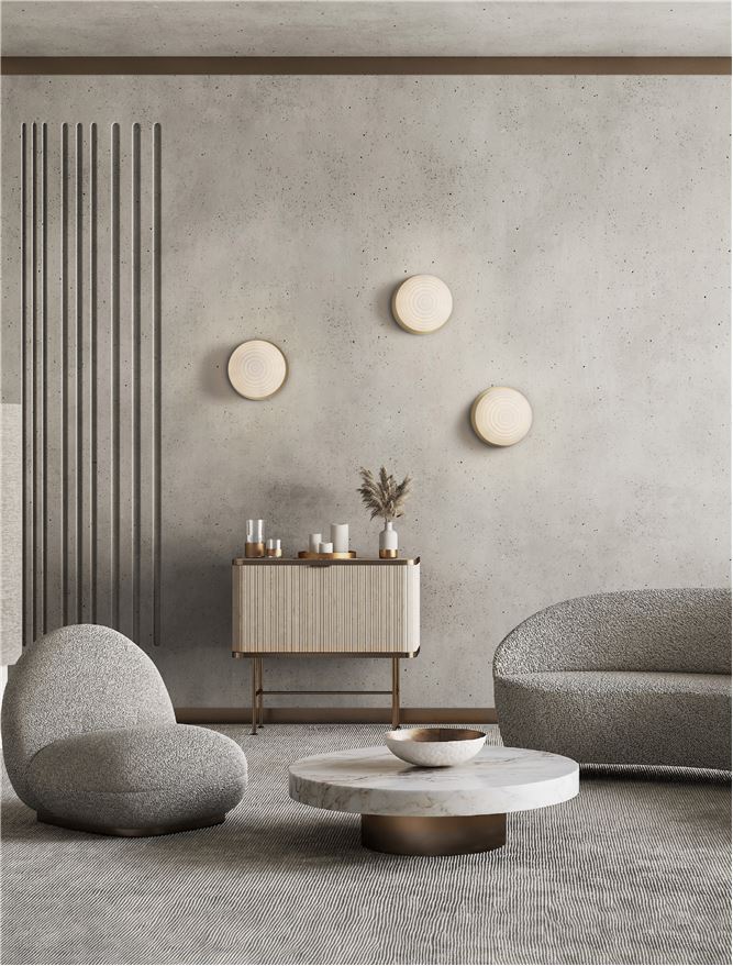 Aplică LED albă modernă pentru living