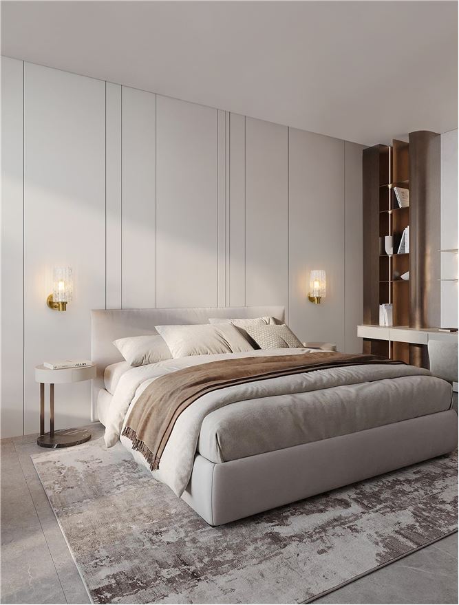 Aplice LED aurii moderne pentru dormitor