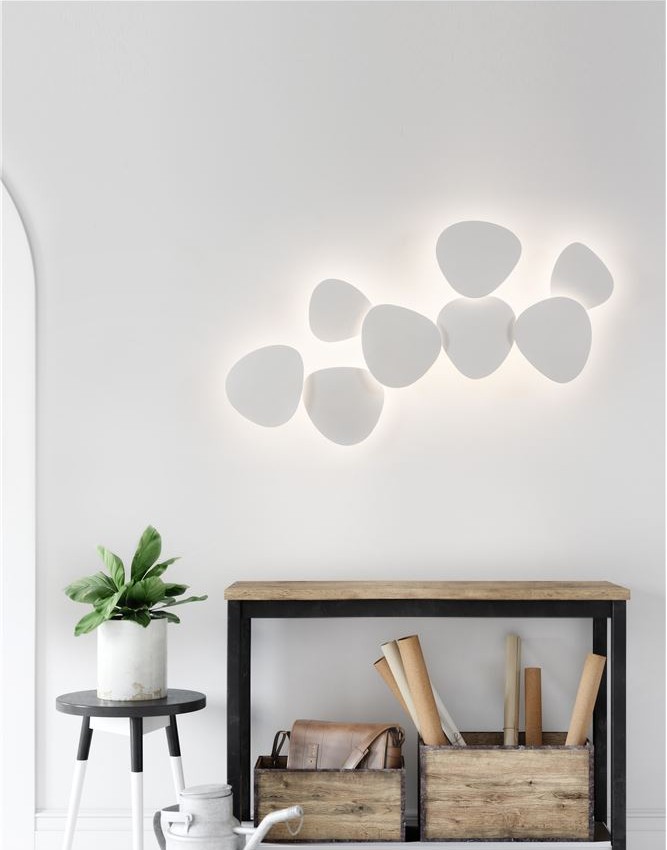 Aplice LED albe moderne pentru sufragerie