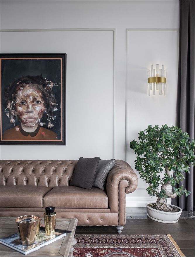 Aplică LED aurie cu cristale pentru living