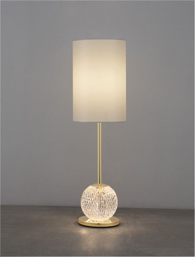 Veioză cu picior din cristal modernă