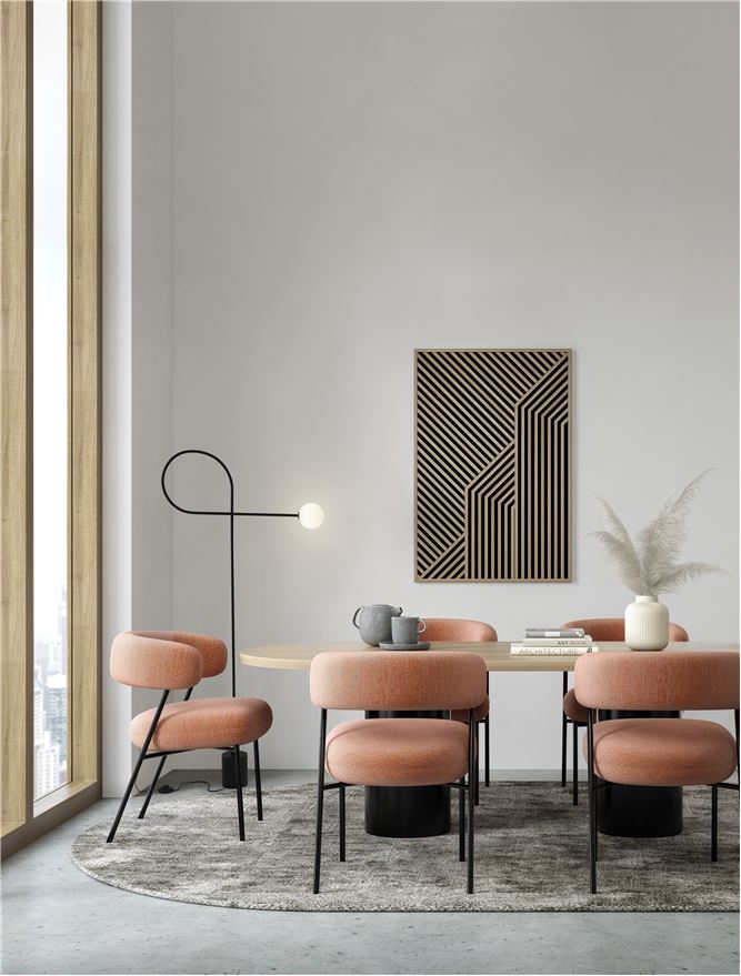 Lampadar negru simplu pentru living