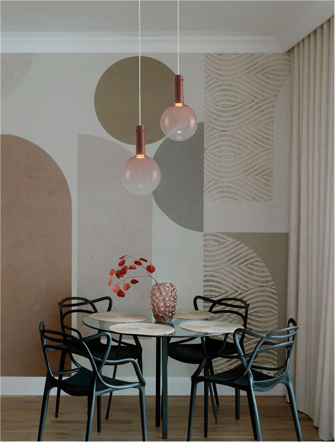 Suspensie cu globuri moderne pentru living